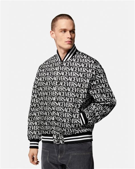 bomber versace uomo blu|Men's Versace Bomber Jackets .